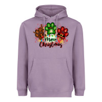 Lavender merry christmas paws Heavyweight Hoodie - FaDigitalArtStudio