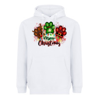 White merry christmas paws Heavyweight Hoodie - FaDigitalArtStudio