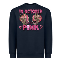 Navy in october we wear pink skeleton Heavyweight Sweatshirt - texasbilliewilder