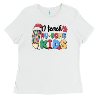 White i teac au some kids Ladies Tee - MaliasSmallBusiness