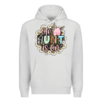 Dove Grey Easter Day The hunt is on Premium Hoodie - OliviaCreatesArt