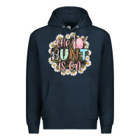 Navy Easter Day The hunt is on Premium Hoodie - OliviaCreatesArt