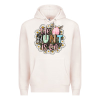 Pale Pink Easter Day The hunt is on Premium Hoodie - OliviaCreatesArt