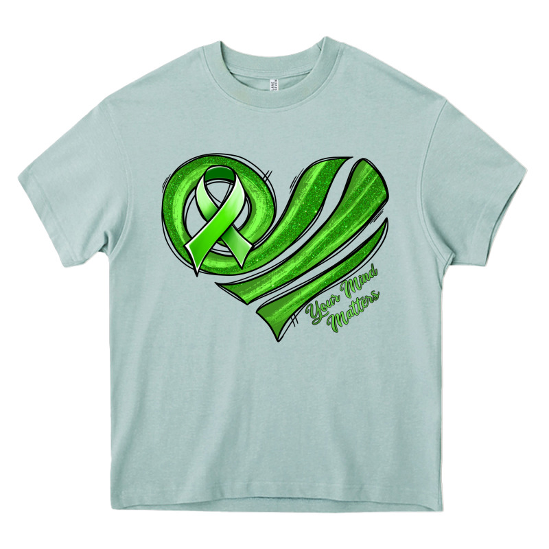 Mental Health Awareness Heart Heavy Core Tee by Jasminsmagicworld | Teevron