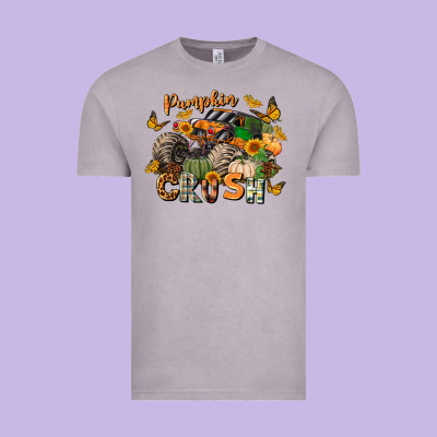 Pumpkin Crush Truck Vintage Tee Designed By Lillyallendesigns