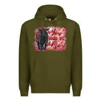 Army Green you moo ve  me black angus Premium Hoodie - RanaPortraitStore