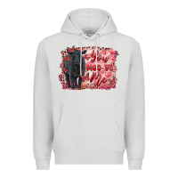 Dove Grey you moo ve  me black angus Premium Hoodie - RanaPortraitStore