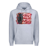 Heather Grey you moo ve  me black angus Premium Hoodie - RanaPortraitStore