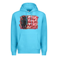 Ocean Blue you moo ve  me black angus Premium Hoodie - RanaPortraitStore