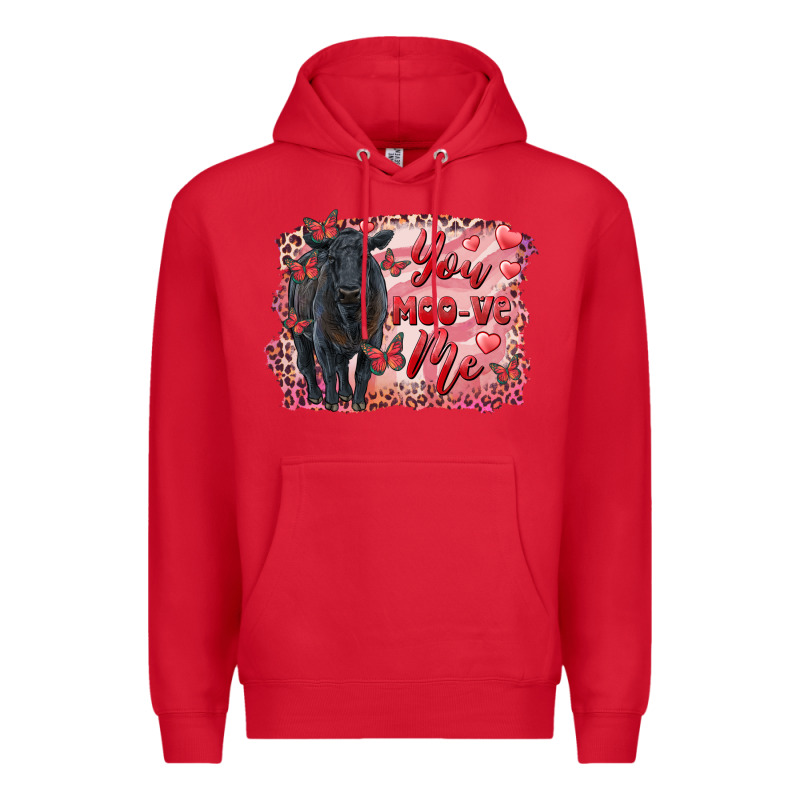 You Moo Ve  Me Black Angus Premium Hoodie by RanaPortraitStore | Teevron