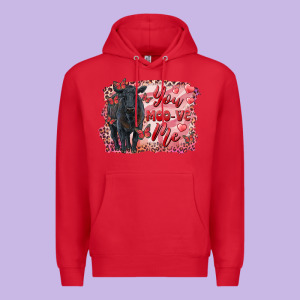 You Moo Ve  Me Black Angus Premium Hoodie Designed By Ranaportraitstore