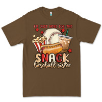 Cacao i'm just here for the snack baseball sister Premium Tee - MaliasSmallBusiness