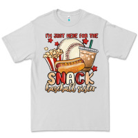 Dove Grey i'm just here for the snack baseball sister Premium Tee - MaliasSmallBusiness