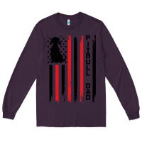 Plum Pitbull Dad Long Sleeve Tee - Bettercallsaul