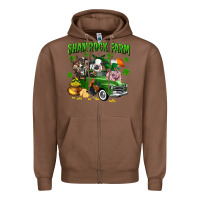 Chestnut Shamrock farm Zipper Hoodie - CowGirlArtShop