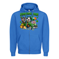 True Royal Shamrock farm Zipper Hoodie - CowGirlArtShop