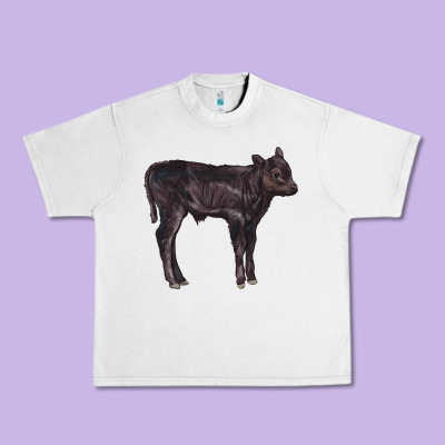 Black Angus Calf Illustrations Urban Heavy Tee Designed By Lillyallendesigns