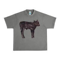 Tornado Black Angus Calf Illustrations Urban Heavy Tee - LillyAllenDesigns