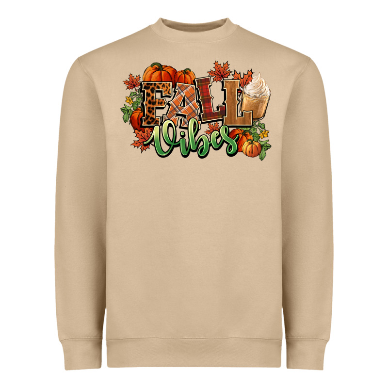 Fall Vibes Pumpkins Heavyweight Sweatshirt by NancyCooperArtShop | Teevron