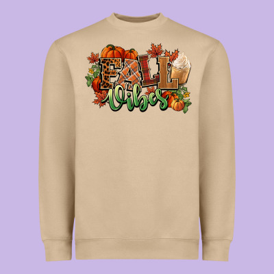 Fall Vibes Pumpkins Heavyweight Sweatshirt Designed By Nancycooperartshop