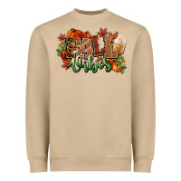 Mushroom Fall vibes pumpkins Heavyweight Sweatshirt - NancyCooperArtShop