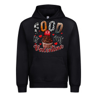 Black Food İs My Valentine Urban Hoodie - SublimationCraftShop
