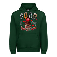 Forest Green Food İs My Valentine Urban Hoodie - SublimationCraftShop