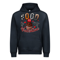 Navy Food İs My Valentine Urban Hoodie - SublimationCraftShop