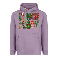 Lavender Lunch Lady Christmas Heavyweight Hoodie - BundleAndBundleShop