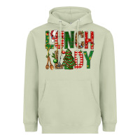 Matcha Lunch Lady Christmas Heavyweight Hoodie - BundleAndBundleShop