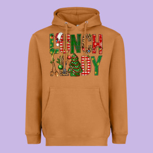 Lunch Lady Christmas Heavyweight Hoodie Designed By Bundleandbundleshop