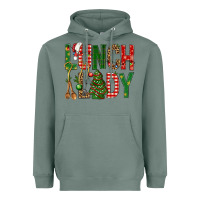 Sage Lunch Lady Christmas Heavyweight Hoodie - BundleAndBundleShop