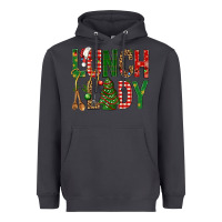 Smoke Lunch Lady Christmas Heavyweight Hoodie - BundleAndBundleShop
