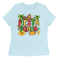 Baby Blue fiesta squad Ladies Tee - MaliasSmallBusiness