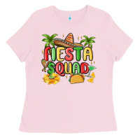 Bubblegum Pink fiesta squad Ladies Tee - MaliasSmallBusiness