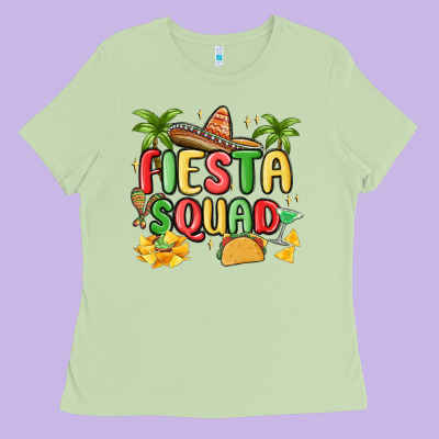 Fiesta Squad Ladies Tee Designed By Maliassmallbusiness