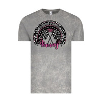 Cloud Rock racing checkered rainbow Vintage Tee - JahusDesignShop