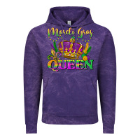 Cloud Purple mardi gras queen Vintage Hoodie - LillyAllenDesigns