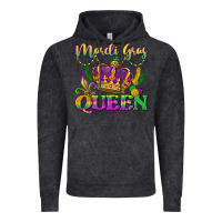 Vintage Black mardi gras queen Vintage Hoodie - LillyAllenDesigns