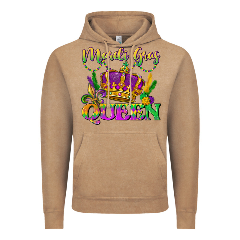 Mardi Gras Queen Vintage Hoodie by LillyAllenDesigns | Teevron