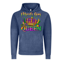 Vintage Denim mardi gras queen Vintage Hoodie - LillyAllenDesigns