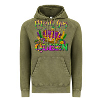 Vintage Olive mardi gras queen Vintage Hoodie - LillyAllenDesigns