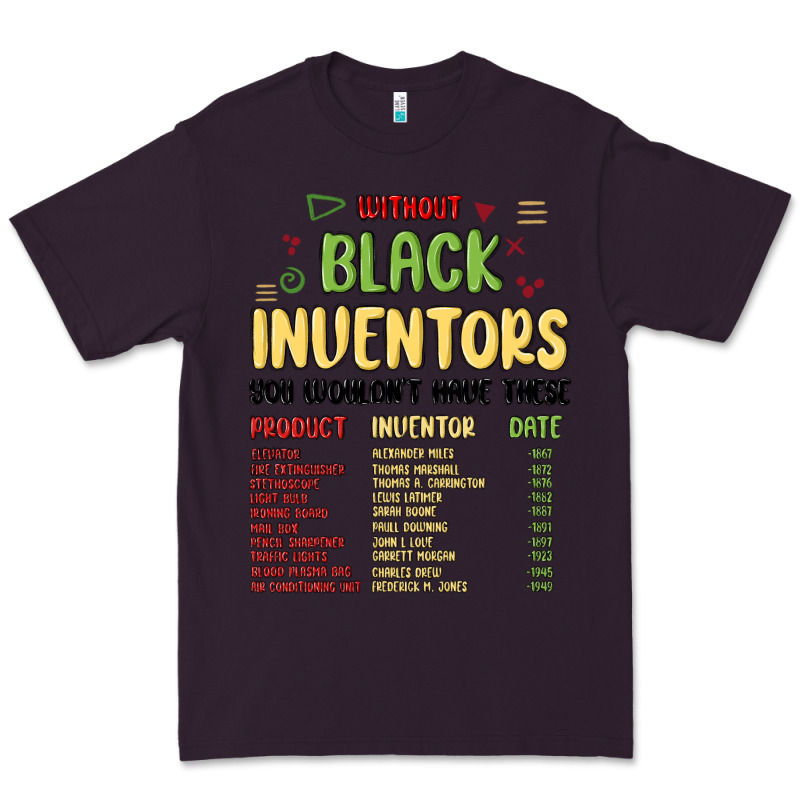 Black Inventors Black History Premium Tee by MaliasSmallBusiness | Teevron