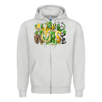 Dove Grey lucky nurse St. Patrick's Zipper Hoodie - HowdyJamesFarm