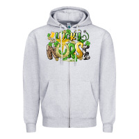 Heather Grey lucky nurse St. Patrick's Zipper Hoodie - HowdyJamesFarm