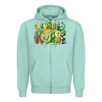 Seafoam lucky nurse St. Patrick's Zipper Hoodie - HowdyJamesFarm
