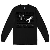 Black No One Fights Alone Pancreatic Cancer Awareness Long Sleeve Tee - Bettercallsaul