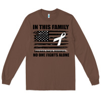 Chestnut No One Fights Alone Pancreatic Cancer Awareness Long Sleeve Tee - Bettercallsaul