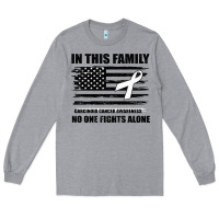 No One Fights Alone Pancreatic Cancer Awareness Long Sleeve Tee | Teevron
