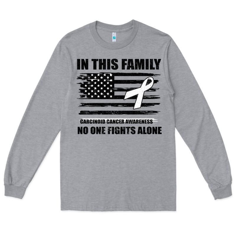 No One Fights Alone Pancreatic Cancer Awareness Long Sleeve Tee by Bettercallsaul | Teevron